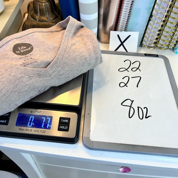 Life is Good Tan Ice Hockey Theme V-Neck Long Sleeve T-shirt Womens Large - Picture 10 of 11